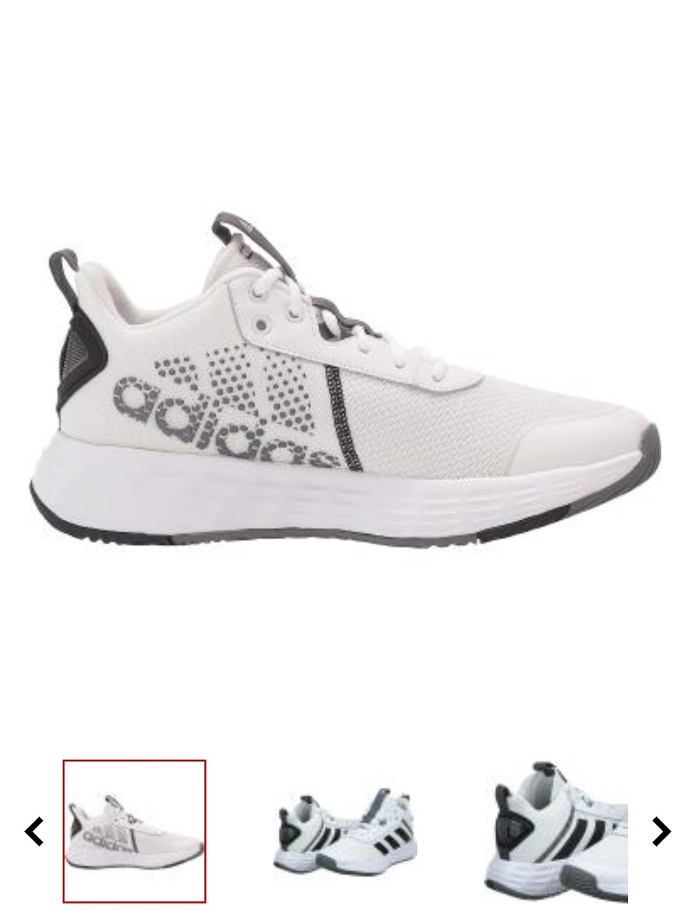 Adidas White and Gray Running Sneakers